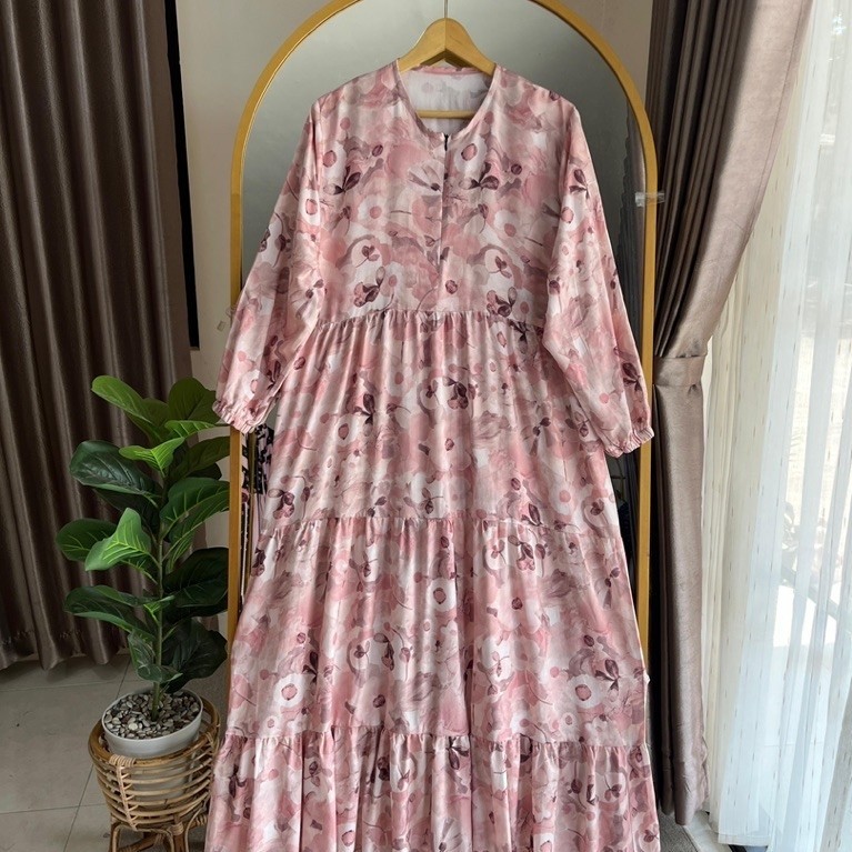 NESTUFF GAMIS MIDI LILY MIDI RAYON GAMIS RAYON GROSIR DASTER JEMBER