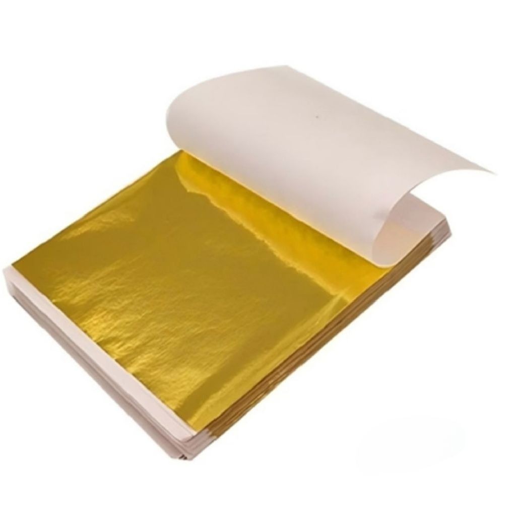 Gold Foil Paper Gold Leaf Paper Emas Foil Sheet Kertas Kertas Foil Emas