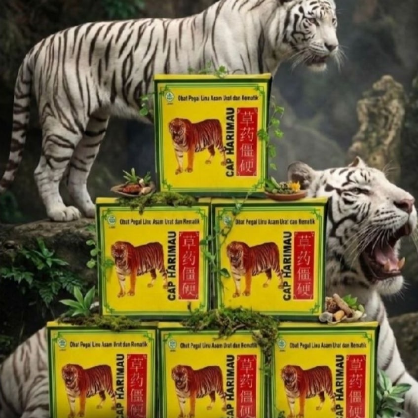 herbal cap harimau asli