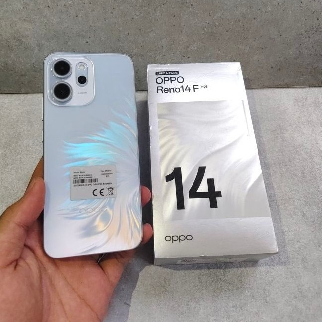 Oppo Reno 14F 5g 8/256 Second Fullset Nominus Siap Lembur