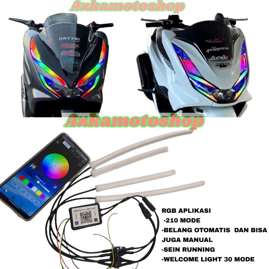 LAMPU ALIS RGB PCX 150 PCX 160 RGB APLIKASI BLUETOOTH ALIS PCX 150 160