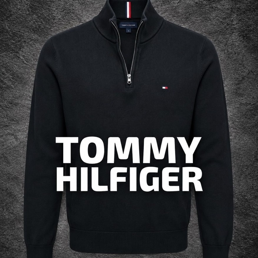 KNIT HALPZIP TOMMY HILFIGER BEKAS SECOND PRELOVED