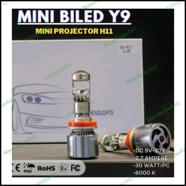 TERBARU MINI BILED Y9 H-11 SINGLE BEAM PROJECTOR 