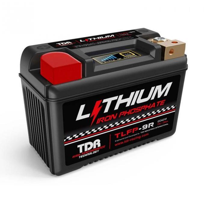 NEW TDR Aki Motor TDR Lithium Iron Phosphate TLFP-9R 12V 6A Baterai Asam Timbal YT7-BS YT9-BS YT-BS 
