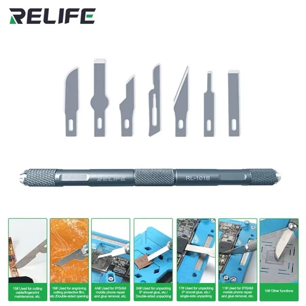 PISAU IC RELIFE RL-101B 8 IN 1 / TOOLS PRECISION KNIFE RELIFE RL-101B / PISAU IC