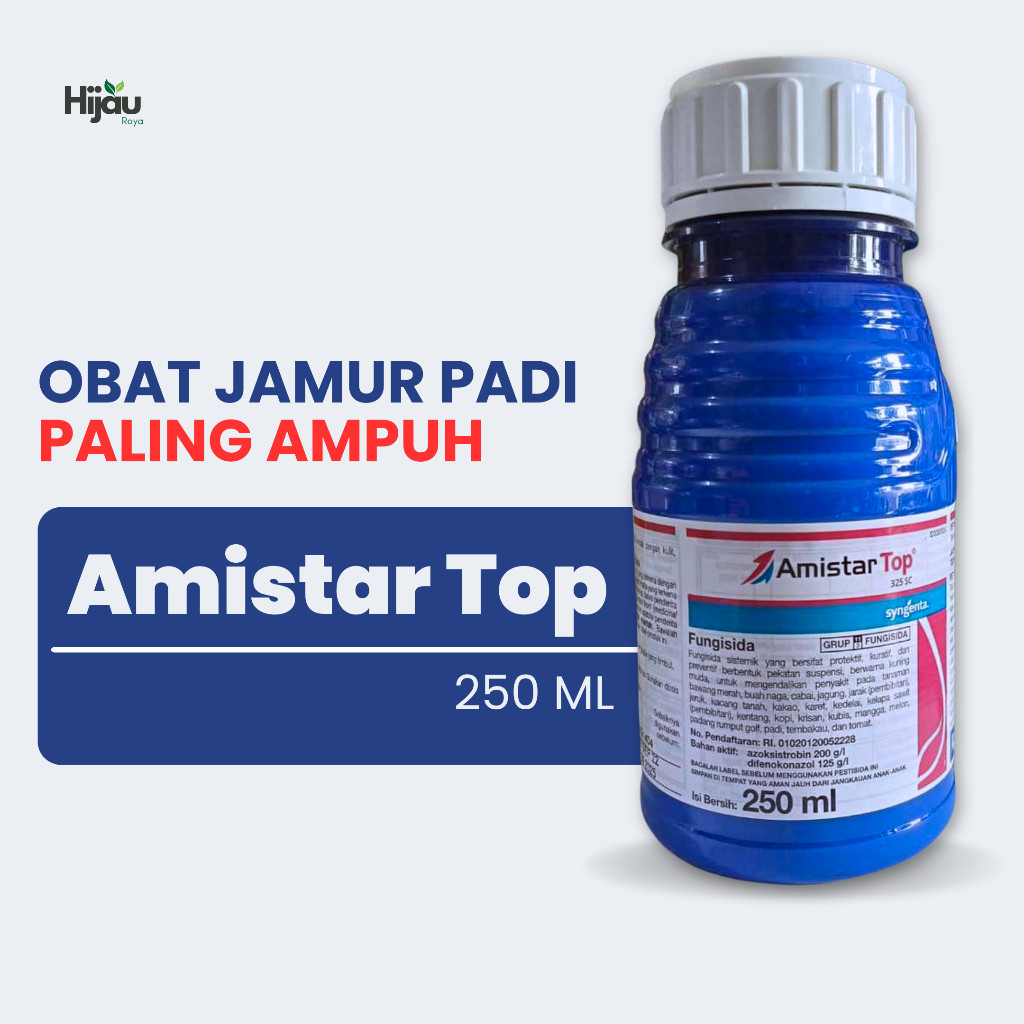 Fungisida Amistartop 325 SC - 250m | Efektif, Praktis, Mudah Digunakan, Obat Jamur Padi Blast Bercak