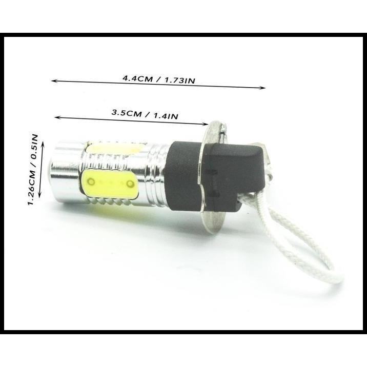 GRATIS ONGKIR LAMPU FOGLAMP H3 LED COB HIGH POWER KUNING 