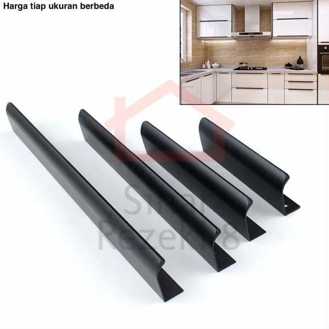 Tarikan 6603-192 BLACK Hitam Handle Laci Pintu Lemari Minimalis Dapur