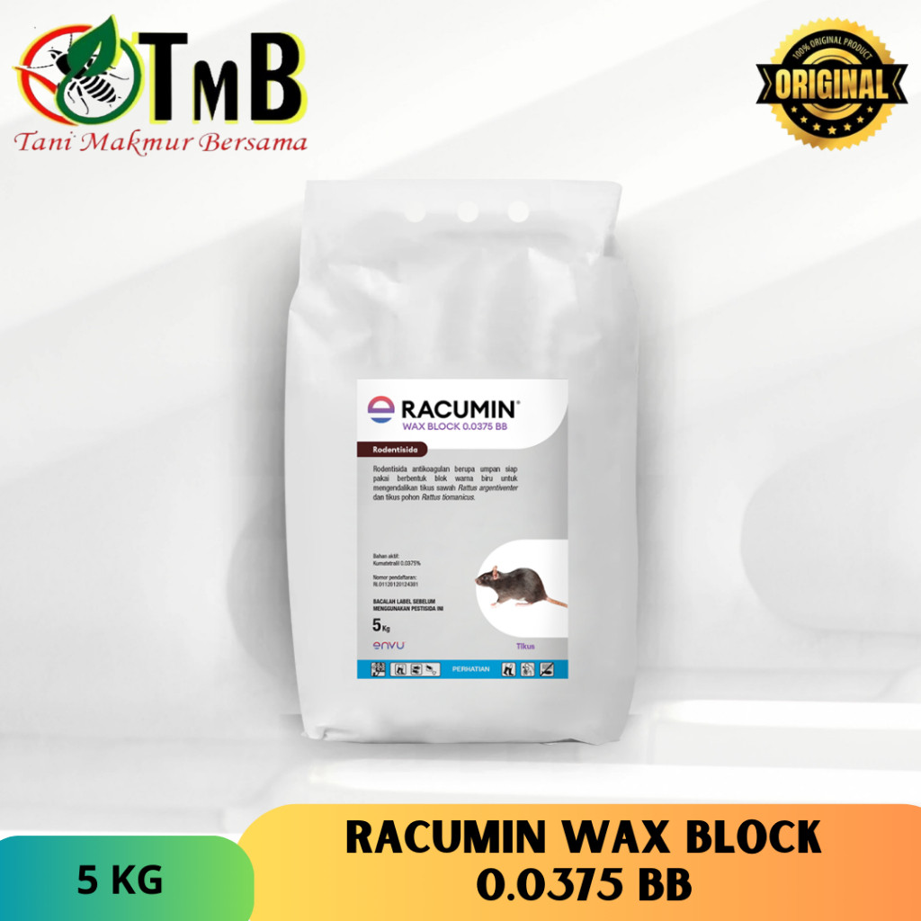 Racumin Wax Block 5KG Umpan Racun Tikus Ampuh Basmi Tikus