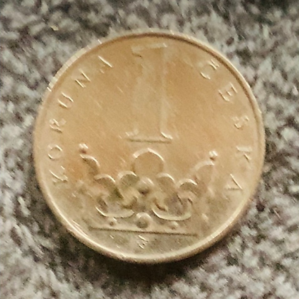 Koin Cekosloakia 1 Koruna tahun 1993