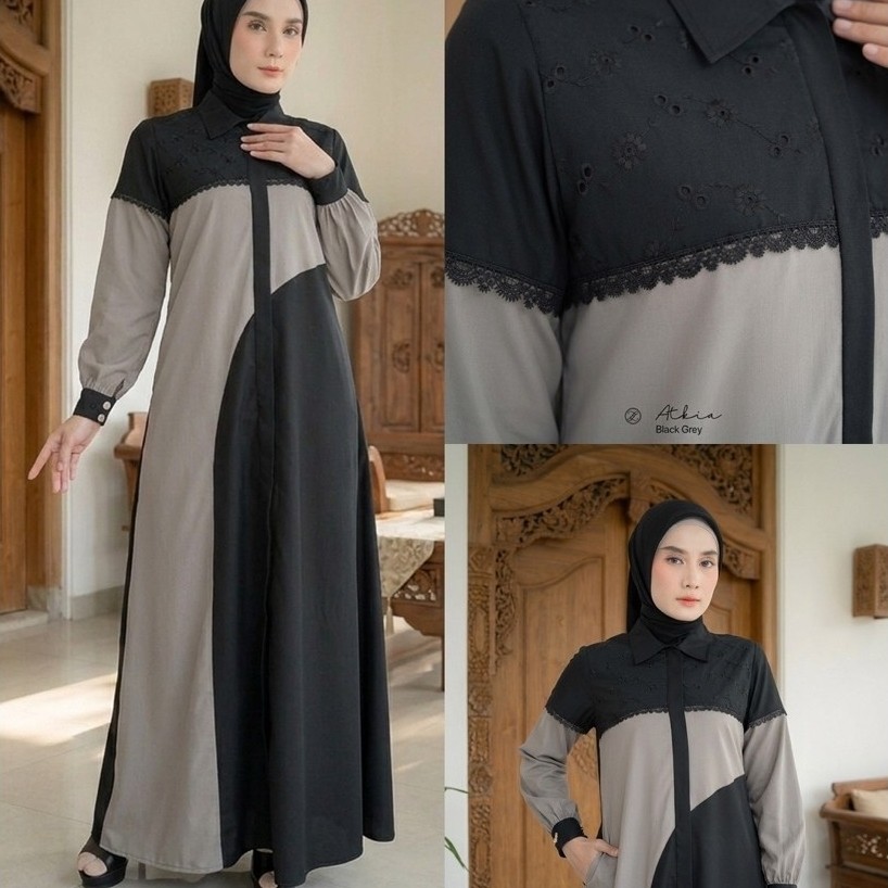 Atkia dress zalifa/dress terbaru/zalifa