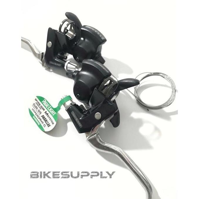 Promo Shifter + Brake Lever Sepeda Merk Shimano Alivio 3 x 7 Speed MC10 JAPAN - Barang Jadul / Vinta