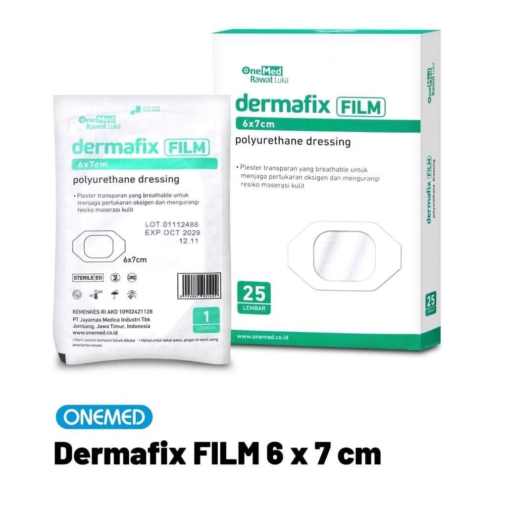 Dermafix iv dressing 6cmx7cm 1boc isi 25