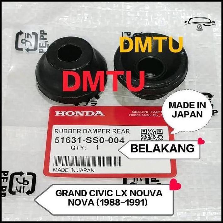 Karet Bantalan Support Shock Belakang Grand Civic Lx Nova Nouva (1988-1991) Harga 1 Pcs Made In Japa