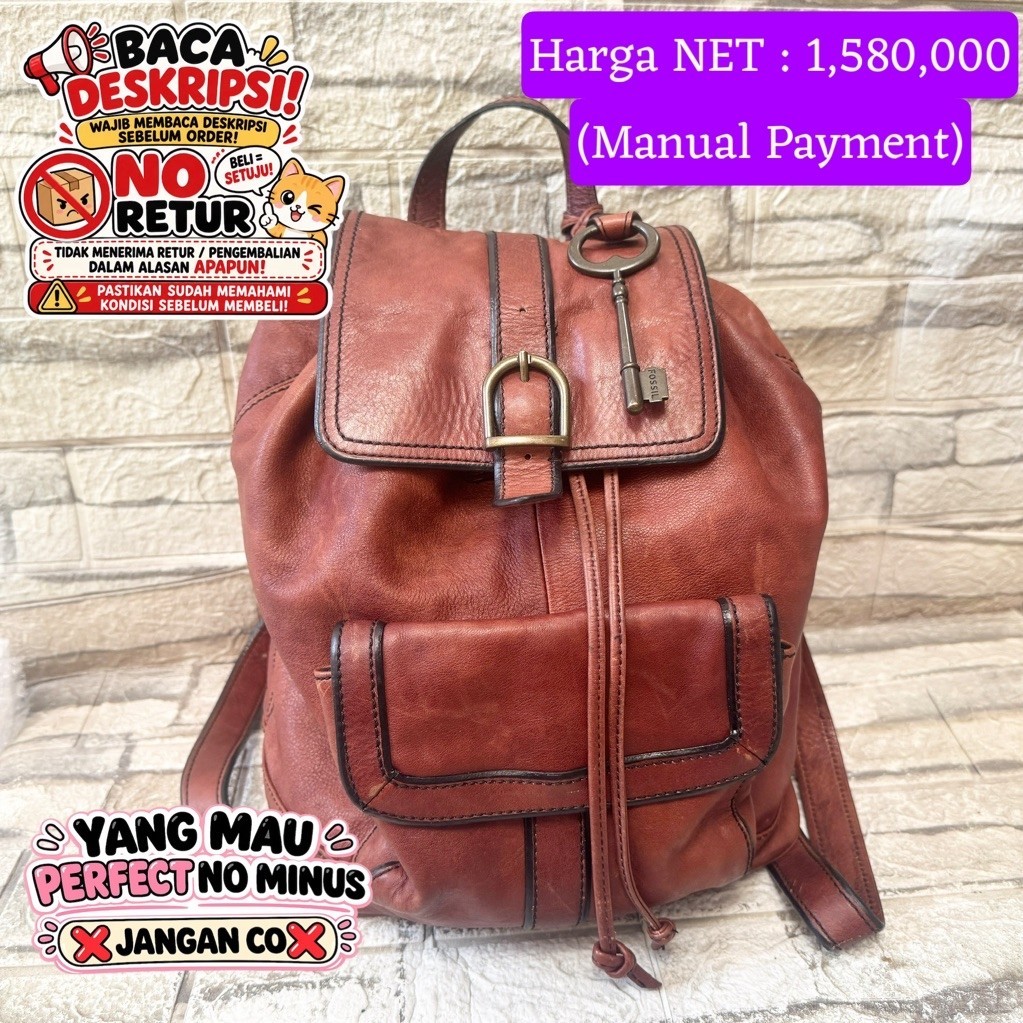 016# NET-Preloved Fossil VRV VRI BackPack Ransel