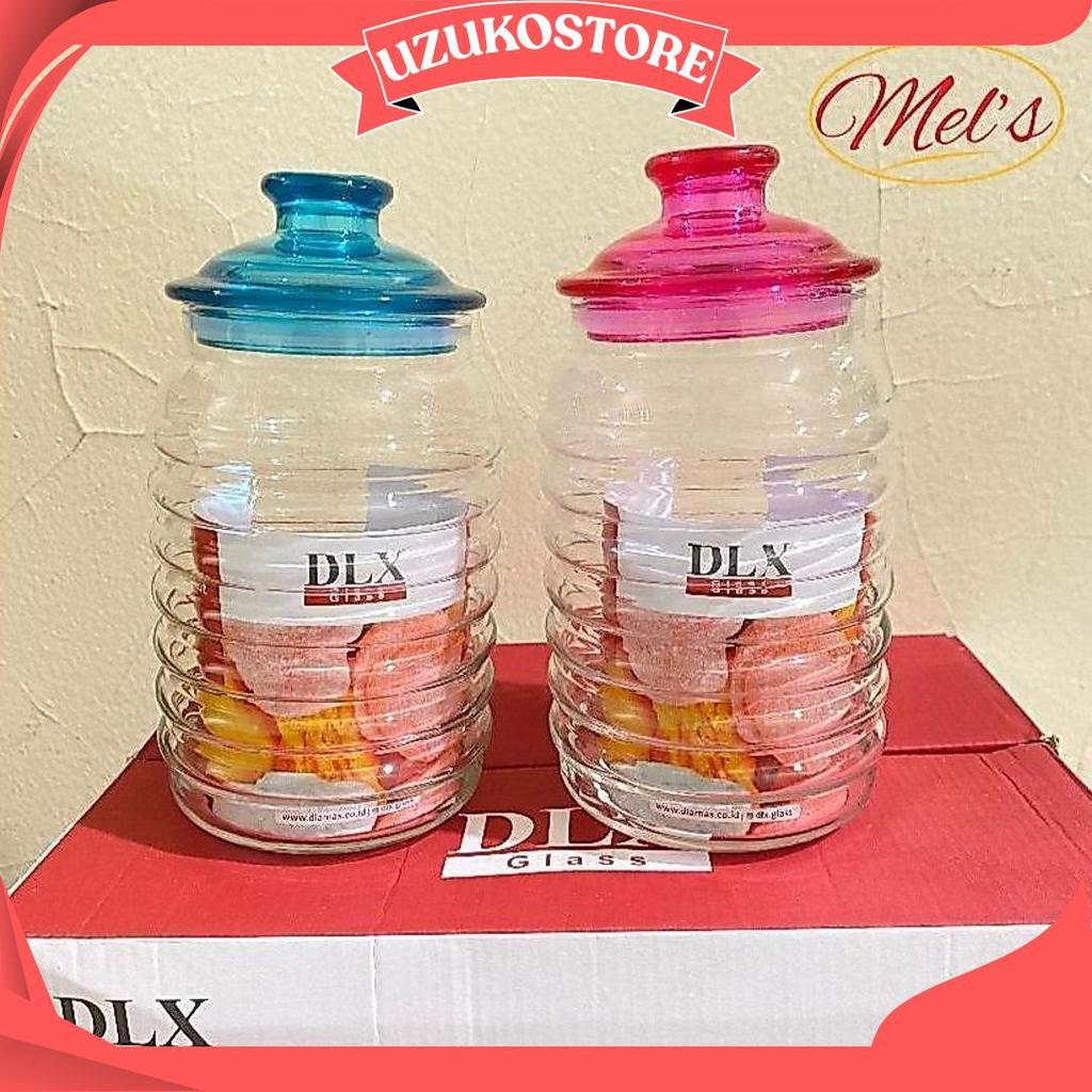 Toples Kaca Nuri Dlx 6 Pcs Tutup Warna-Warni Sale