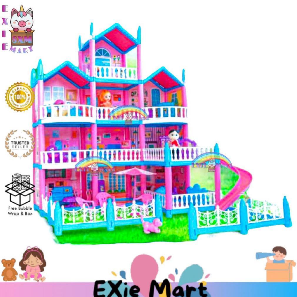 NEW MAINAN ANAK DIY MERAKIT RUMAH BONEKA DREAM HOUSE VILLA BESAR [SS1325] - MAINAN ANAK PEREMPUAN RU
