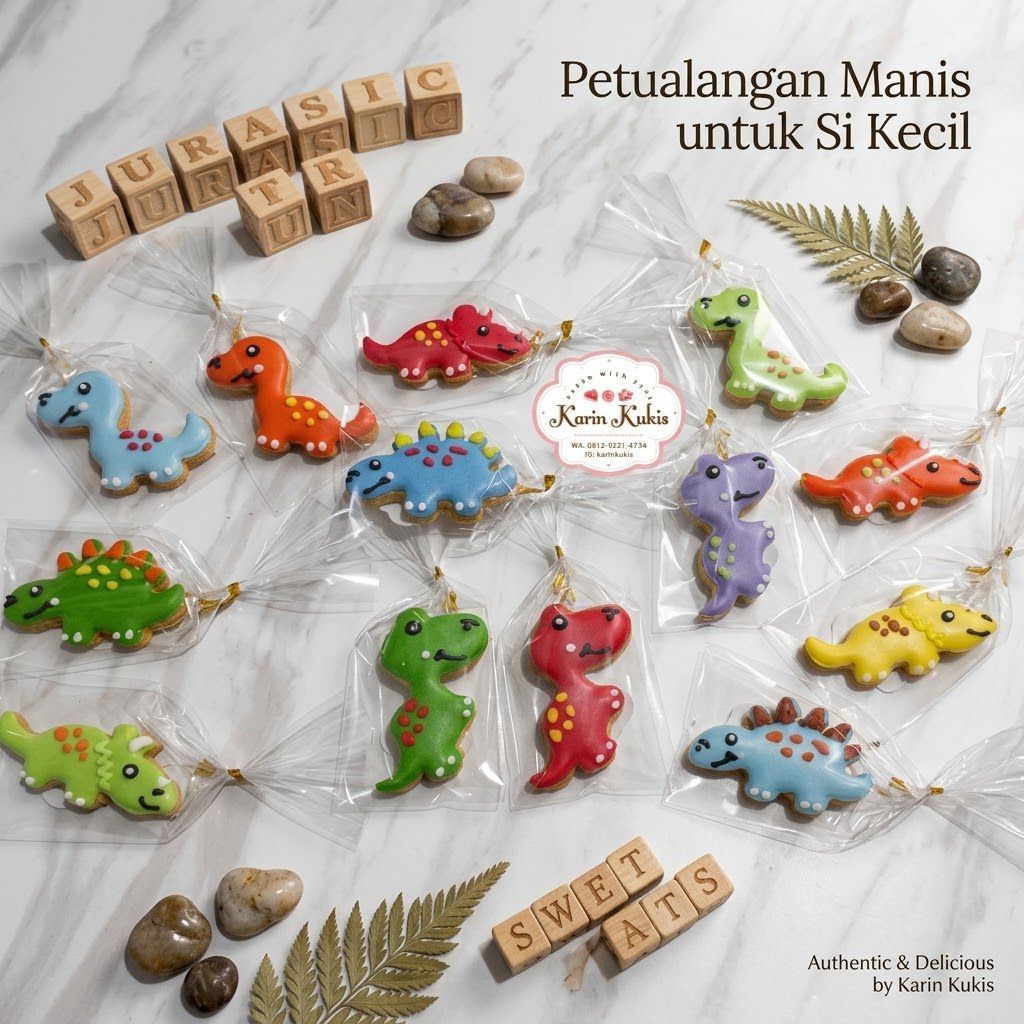 KUKIS HIAS, KUKIS KARAKTER TEMA DINOSAURUS