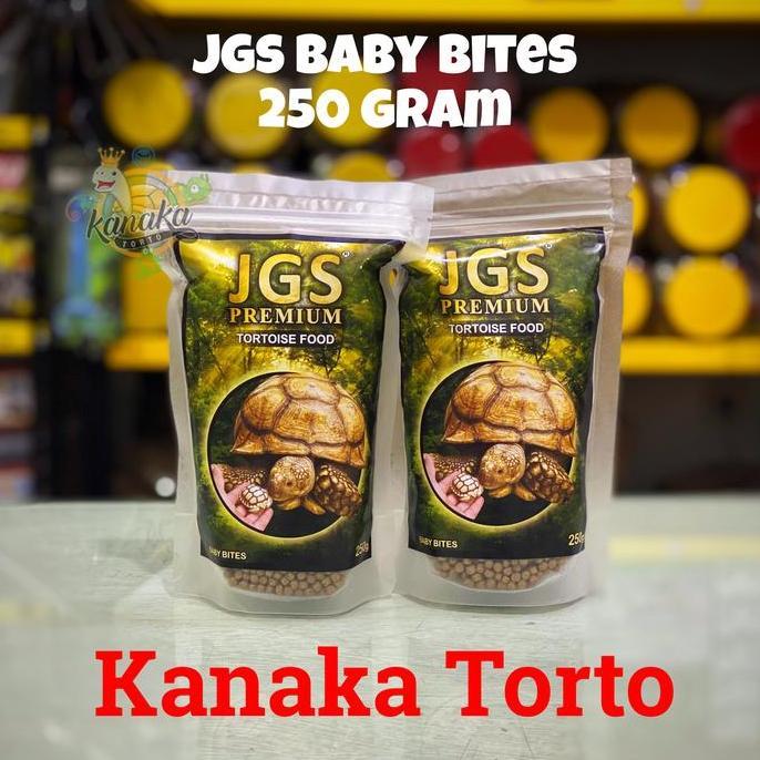PREMIUM JGS Premium BABY BITES 250 Gram Tortoise Food Sulcata Pardalis Aldabra