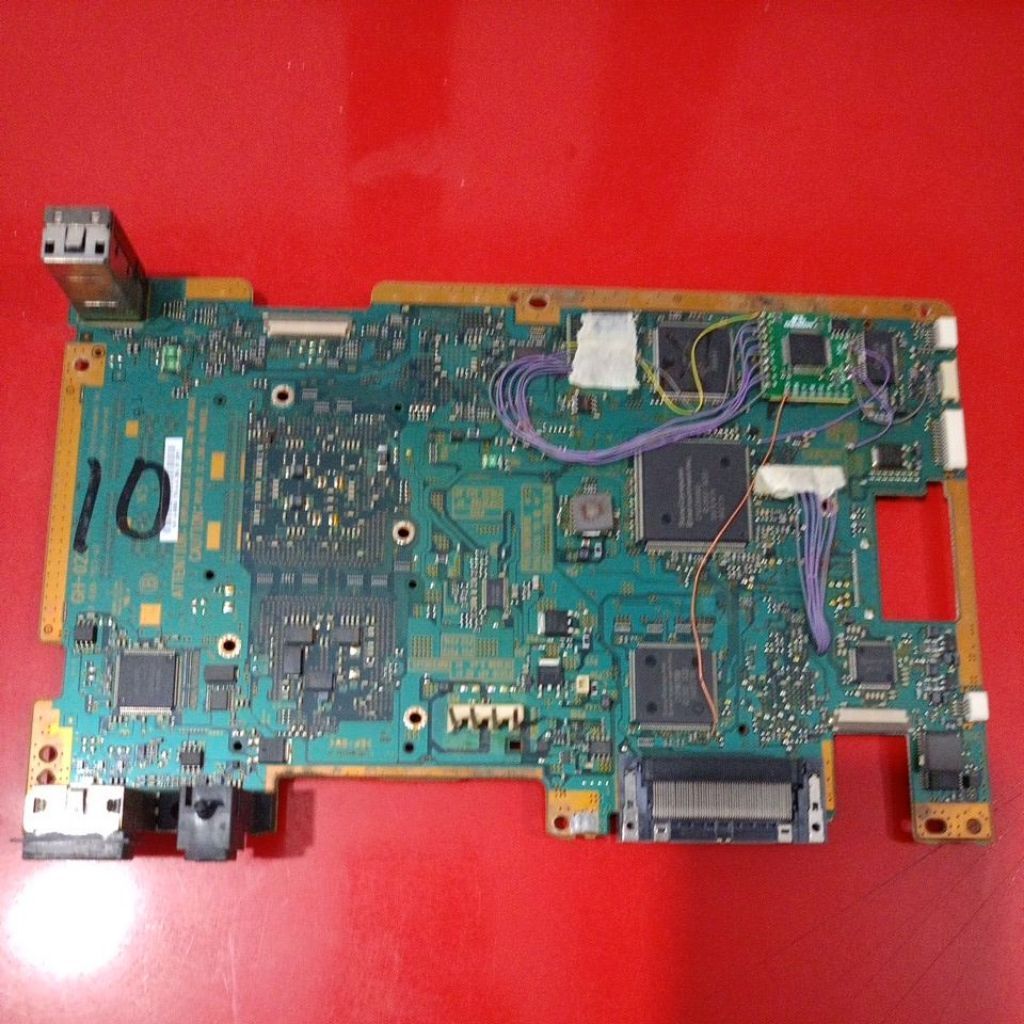papan pcb ps2 fat rusak