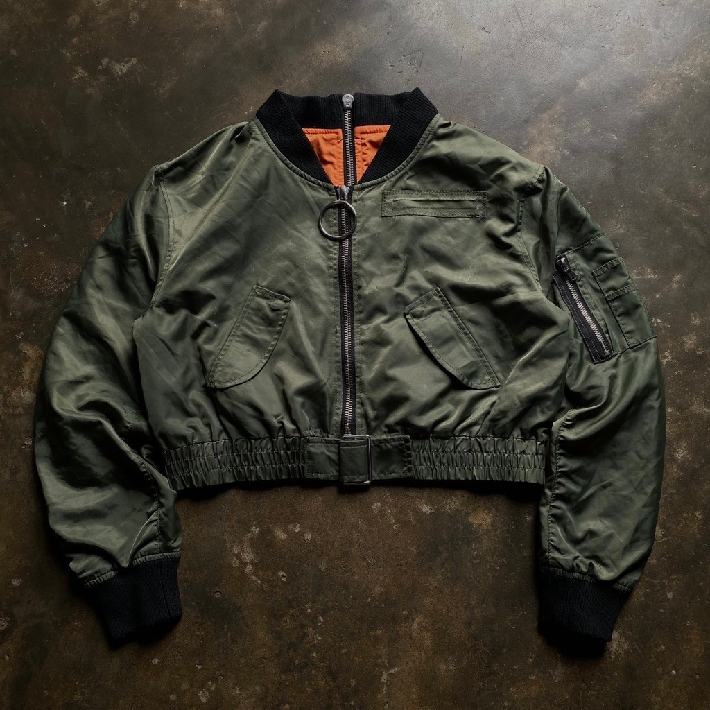 VTG BOMBER WOMEN MILITARY BOXY JACKET