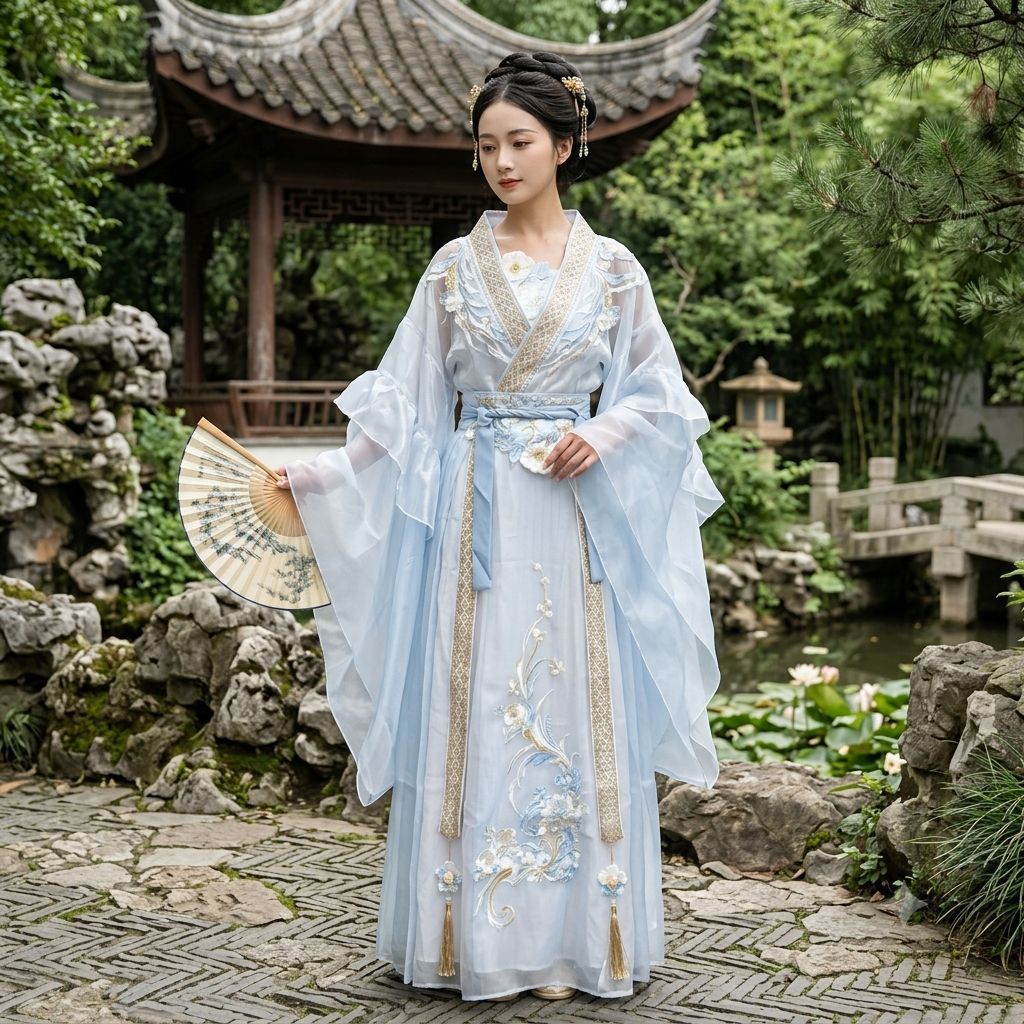 SALE JUAL HANFU PREVOLED READY SIAP KIRIM EX RENTAL PEONY WHITE