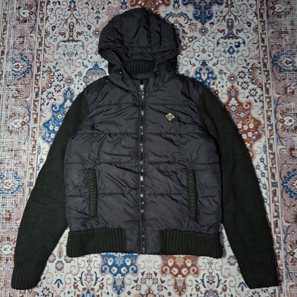 Jaket winter schott hitam tebal