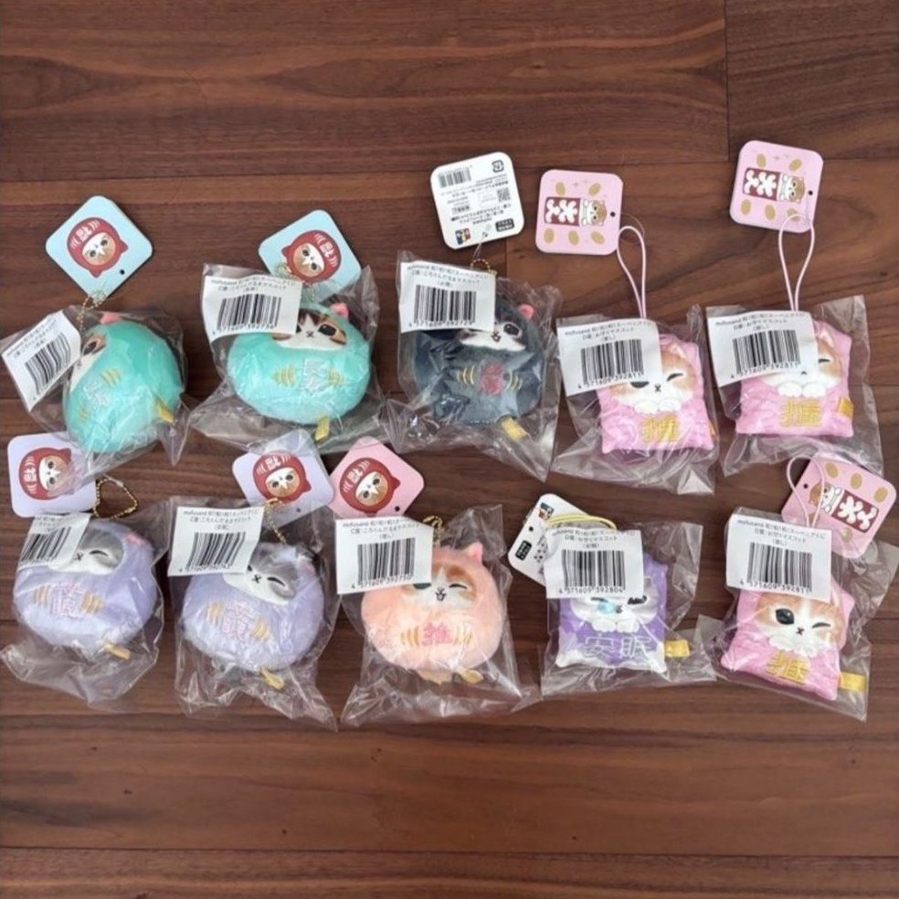 [WTS] Mofusand omamori daruma plush kuji keychain