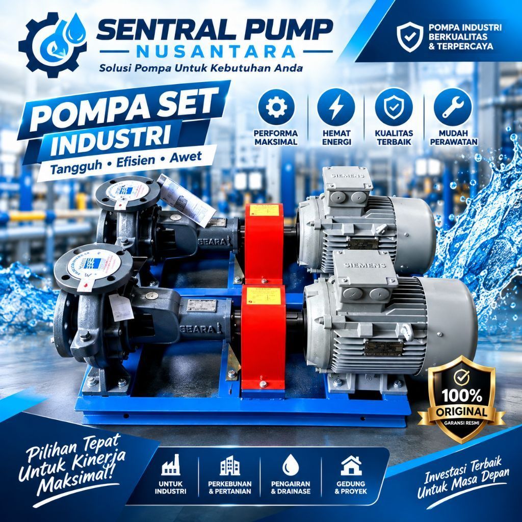 Pompa Sentrifugal EBARA 100x80 FSH 4KW 5,5HP 380V Centrifugal Pump