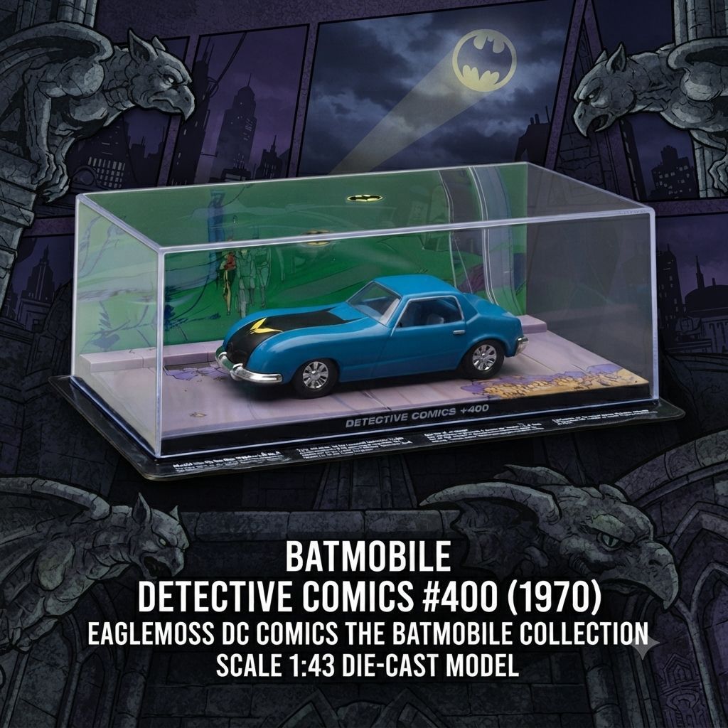 Diecast Eaglemoss DC Comics The Batmobile Collection Edisi 34 Batmobile Detective Comics #400 (1970)