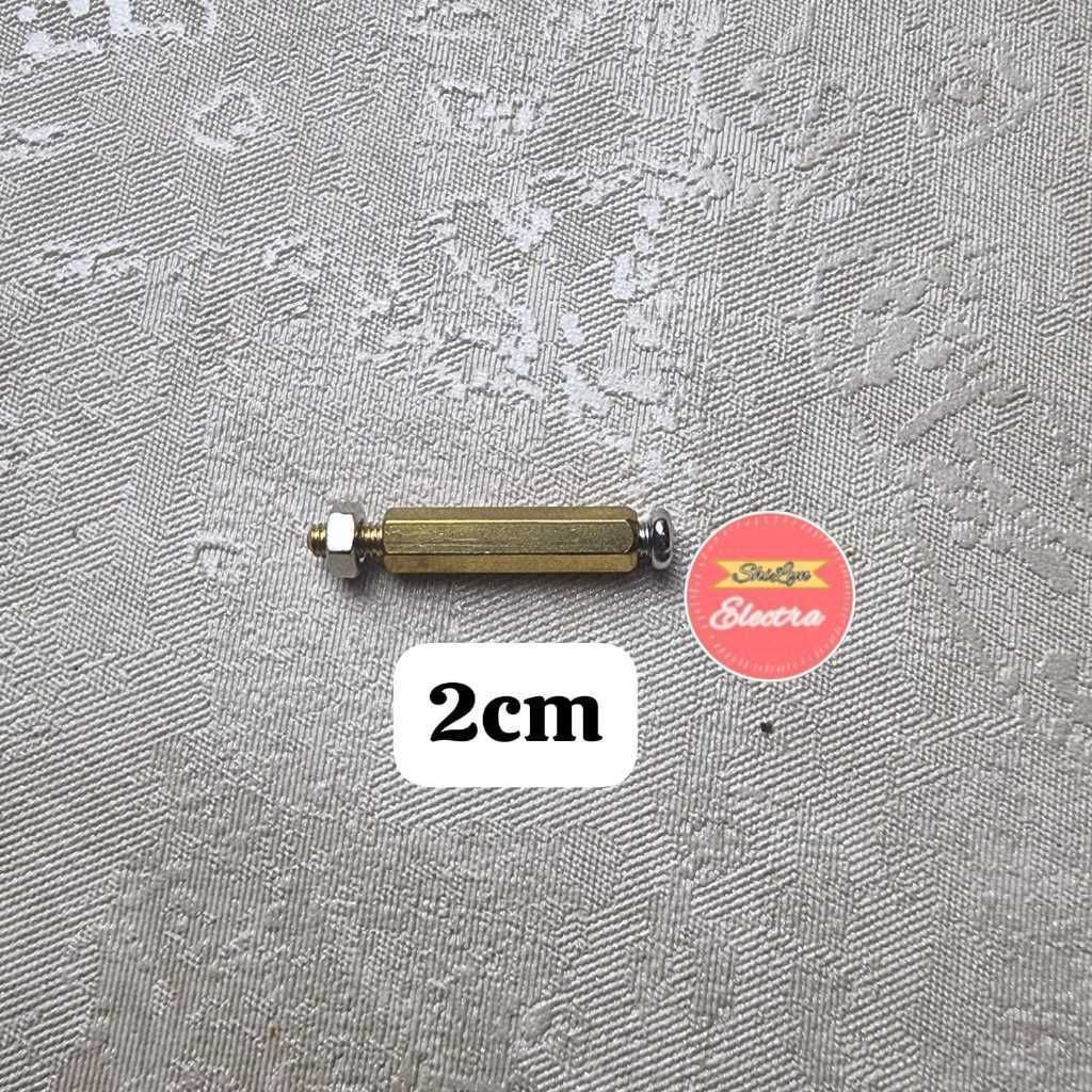 SPICER 2CM KAKI PCB SPACER GOLD M3 + BAUT MUR