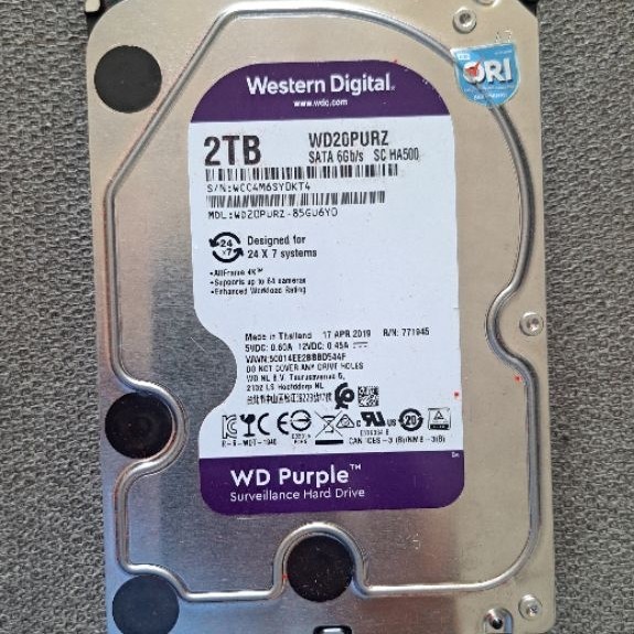 hardisk WD PURPLE 2TB