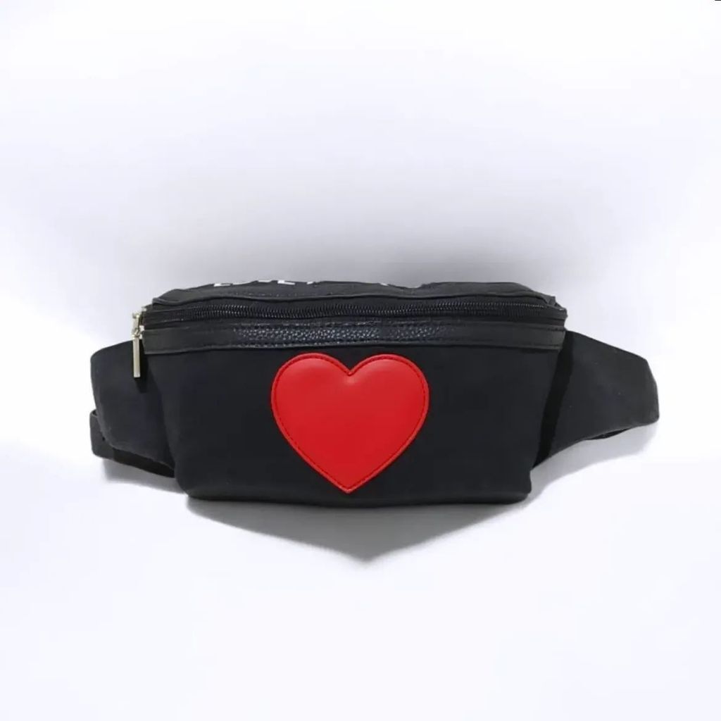 Love Moschino Borsa Canvas Pebble Waist Bag Black Original