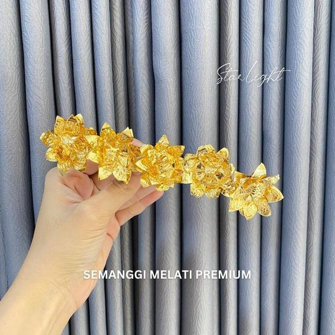 STARLIGHT BALI - Semanggi Bunga Melati / Semanggi Gold/ Aksesoris Bali / Aksesoris Rambut /Hairpiece