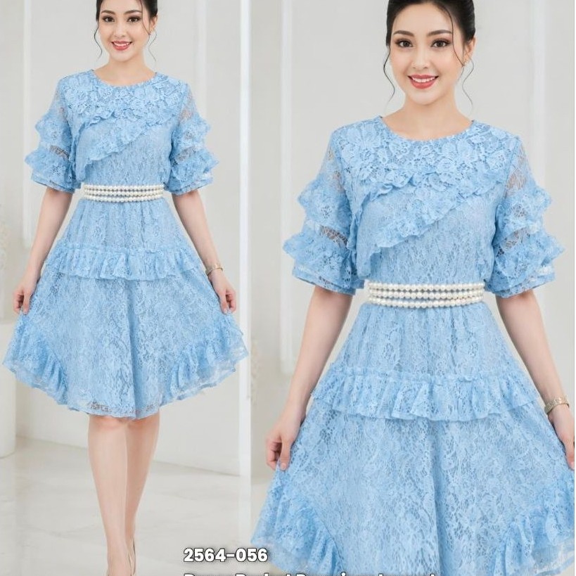 COD DRESS PESTA BAJU NATAL 7724