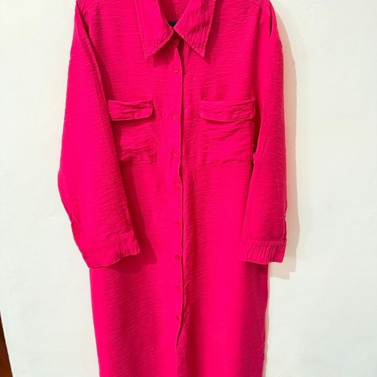 Preloved Tunik Pink Fuschia