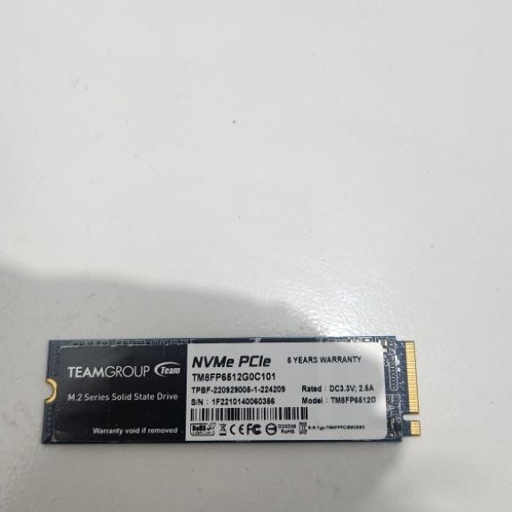 SSD NVME M.2 TEAM Group