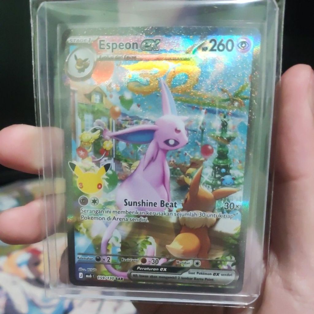 Espeon EX SAR 30th celebration kartu pokemon indo