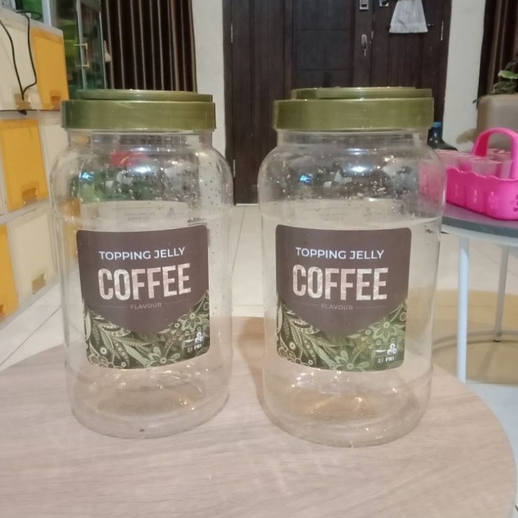 toples plastik topping jelly coffee
