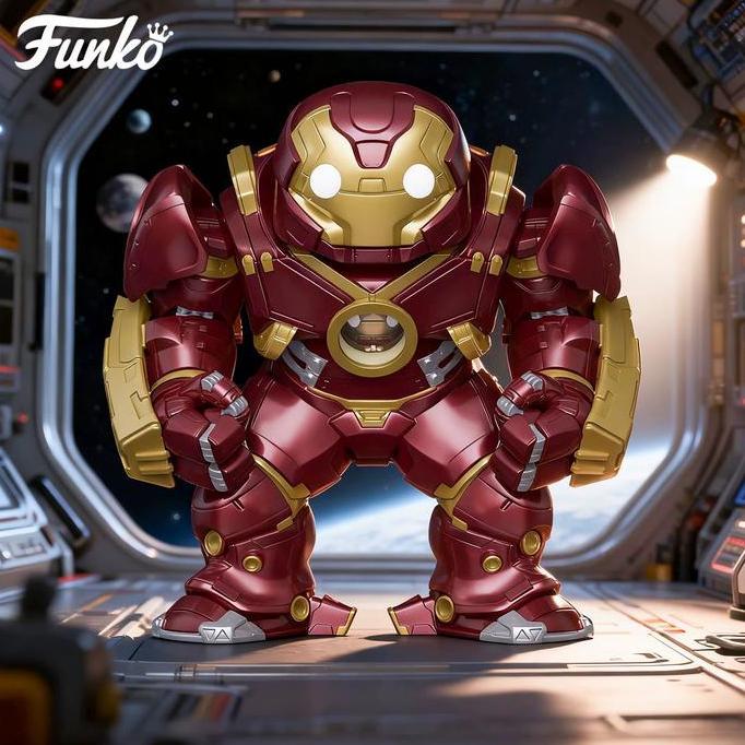 ORIGINAL FUNKO POP HULKBUSTER WITH BITTY IRON MAN MARVEL FIGURE