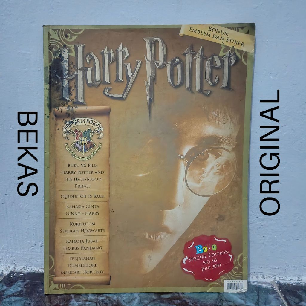 ( BUKU BEKAS ) ( ORIGINAL ) Majalah Harry Potter Bobo Special Edition 3 Tahun 2009