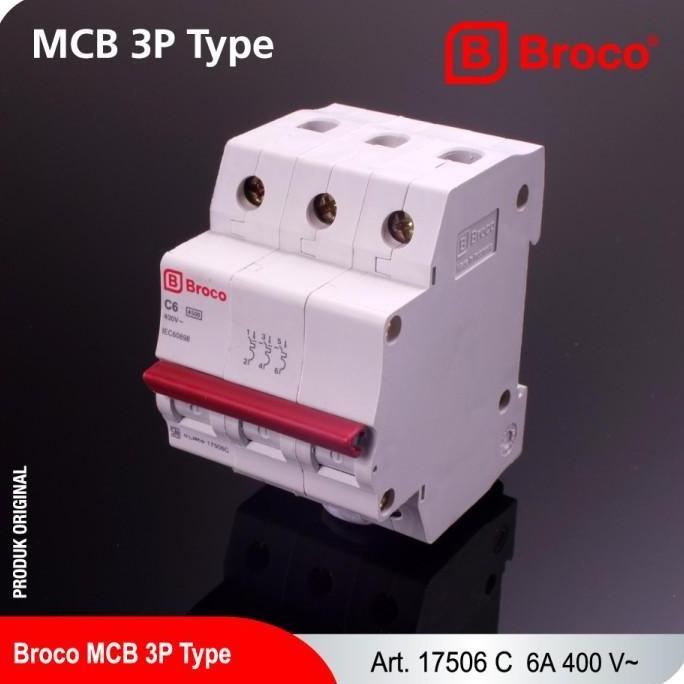 BROCO MCB 3 PHASE 6A (17506C)