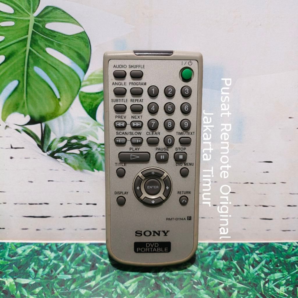 REMOTE REMOT AUDIO SONY DVD PORTABLE RMT-D114A ORIGINAL ASLI