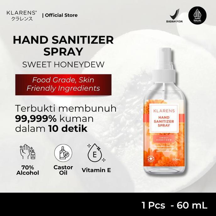 Hand Sanitizer Klarens Spray Honey Dew