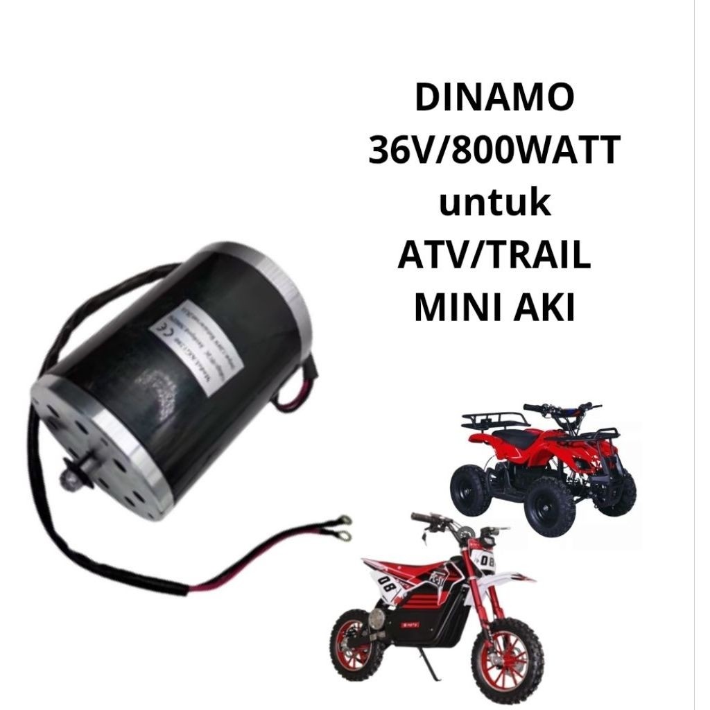 Dinamo 36V 800Watt untuk ATV Trail Mini Aki Generator Motor Mini