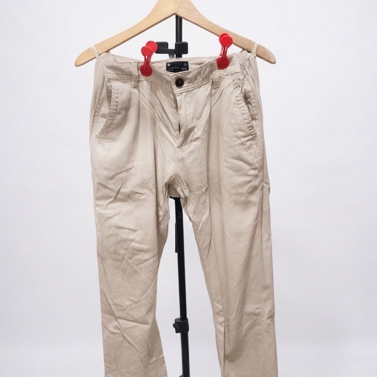 celana chinos slimfit BENHILL CREAM PL