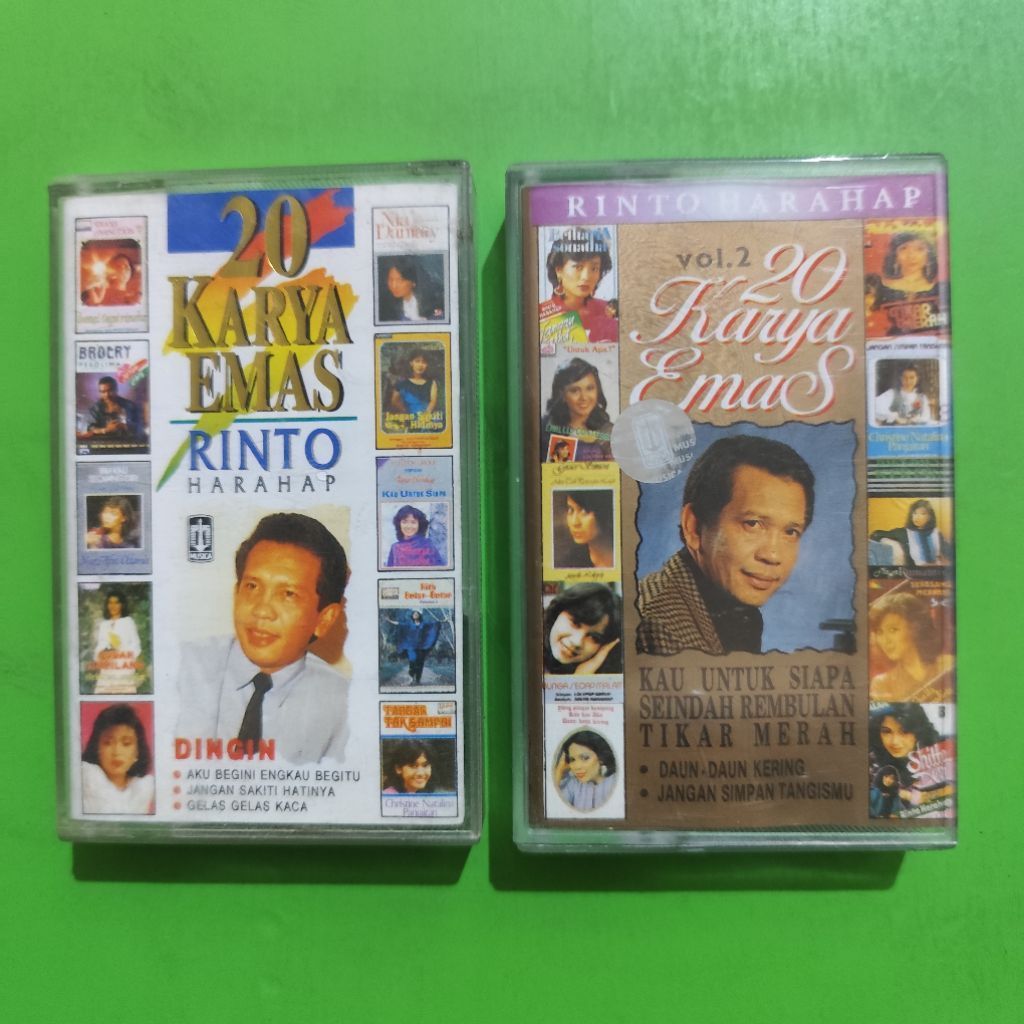 Kaset 20 KARYA EMAS RINTO HARAHAP Vol. 1 & 2 Dijual Paket 2 Kaset ( For 2 Cassette)