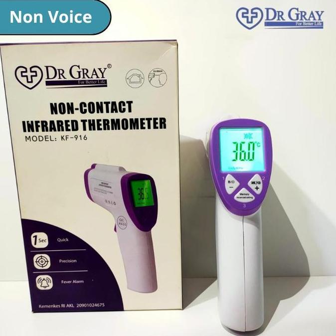 AHMADGOEDANG3 - TERMOMETER TEMBAK NON CONTACT DR GRAY THERMOMETER INFRARED IT-916