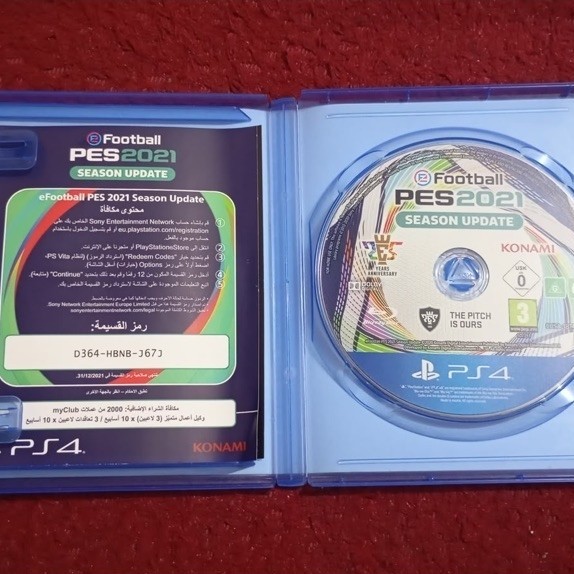 jual kaset ps4 pes 2021