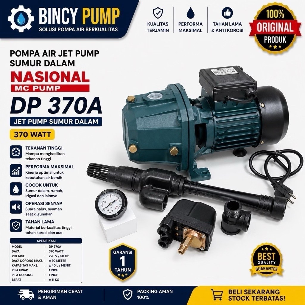 Pompa Air Nasional 255 Jet pump Automatis